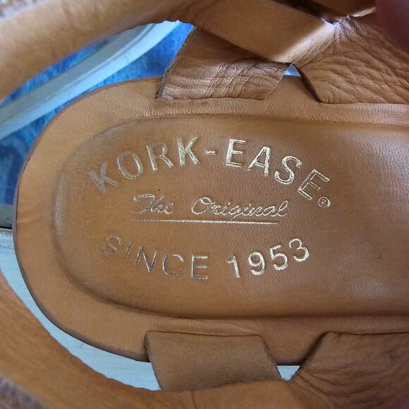 Kork-Ease Myrna Classic Tan Leather Platform Wedge Women's US 10 - Picture 4 of 6